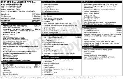 2024 GMC Sierra 2500 HD Crew Cab Standard Box 4-Wheel Drive AT4