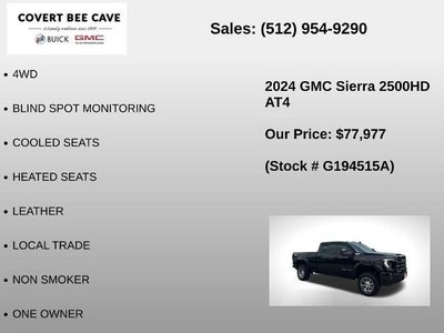 2024 GMC Sierra 2500 HD Crew Cab Standard Box 4-Wheel Drive AT4