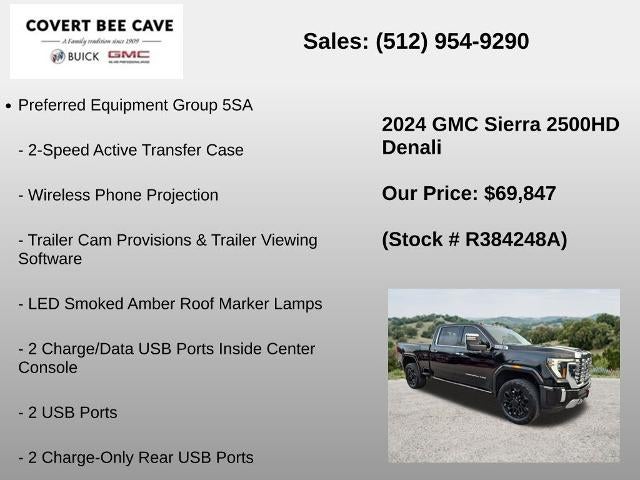 2024 GMC Sierra 2500 HD Crew Cab Standard Box 4-Wheel Drive Denali