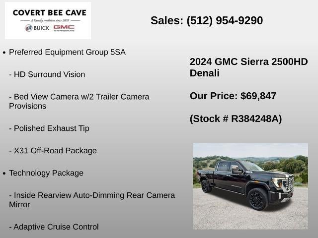 2024 GMC Sierra 2500 HD Crew Cab Standard Box 4-Wheel Drive Denali