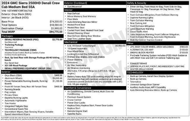 2024 GMC Sierra 2500 HD Crew Cab Standard Box 4-Wheel Drive Denali