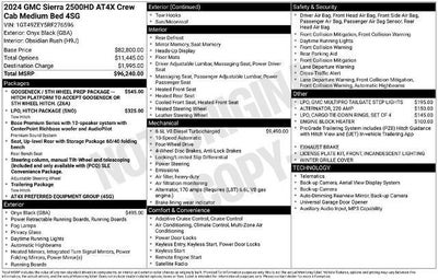 2024 GMC Sierra 2500 HD Crew Cab Standard Box 4-Wheel Drive AT4X