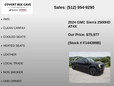 2024 GMC Sierra 2500 HD Crew Cab Standard Box 4-Wheel Drive AT4X