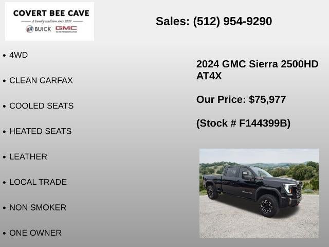 2024 GMC Sierra 2500 HD Crew Cab Standard Box 4-Wheel Drive AT4X