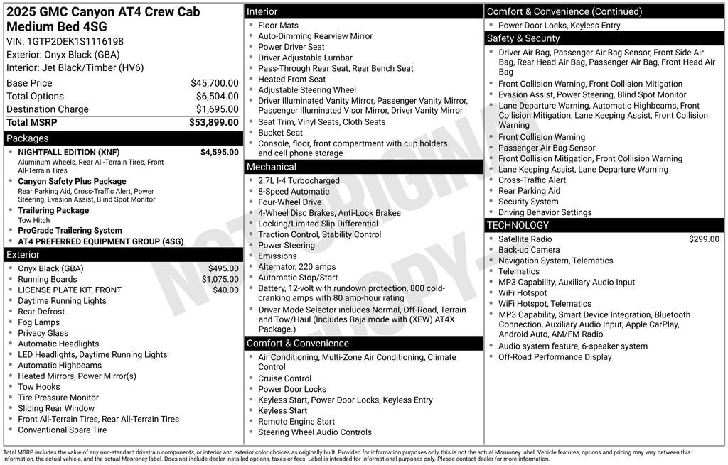 2025 GMC Canyon AT4