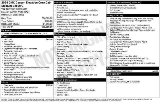 2024 GMC Canyon Crew Cab Short Box 2-Wheel Drive Elevation