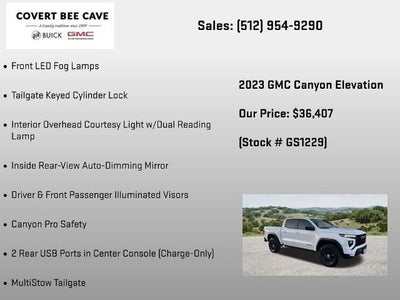 2023 GMC Canyon Crew Cab Short Box 4-Wheel Drive Elevation