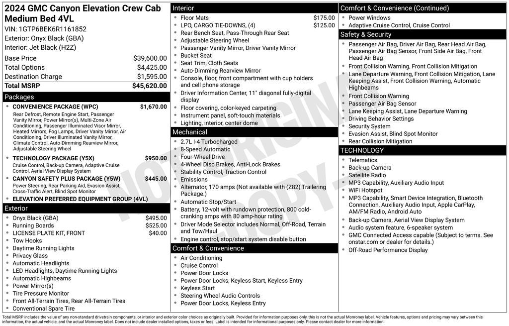 2024 GMC Canyon Elevation