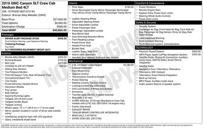 2016 GMC Canyon SLT