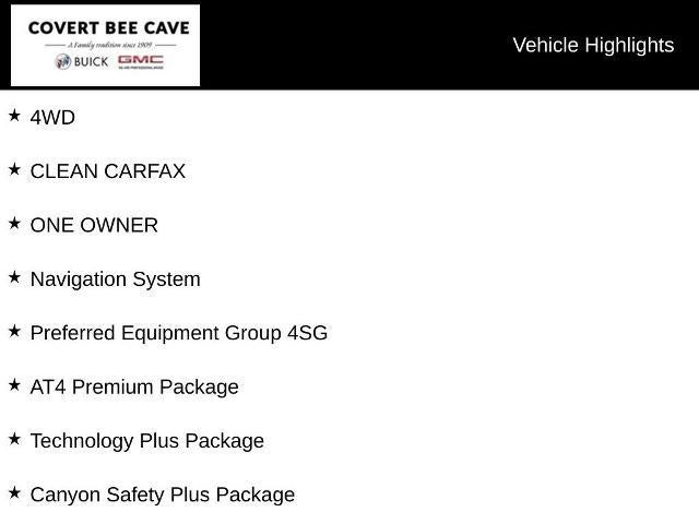 2023 GMC Canyon Crew Cab Short Box 4-Wheel Drive AT4