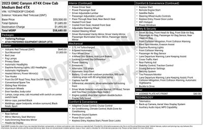2023 GMC Canyon AT4X