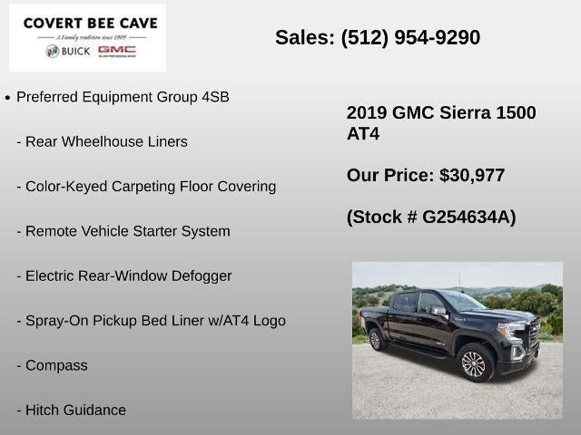2019 GMC Sierra 1500 Crew Cab Short Box 4-Wheel Drive AT4