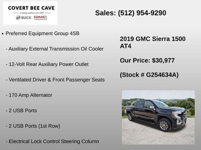 2019 GMC Sierra 1500 Crew Cab Short Box 4-Wheel Drive AT4