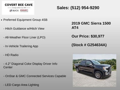2019 GMC Sierra 1500 Crew Cab Short Box 4-Wheel Drive AT4