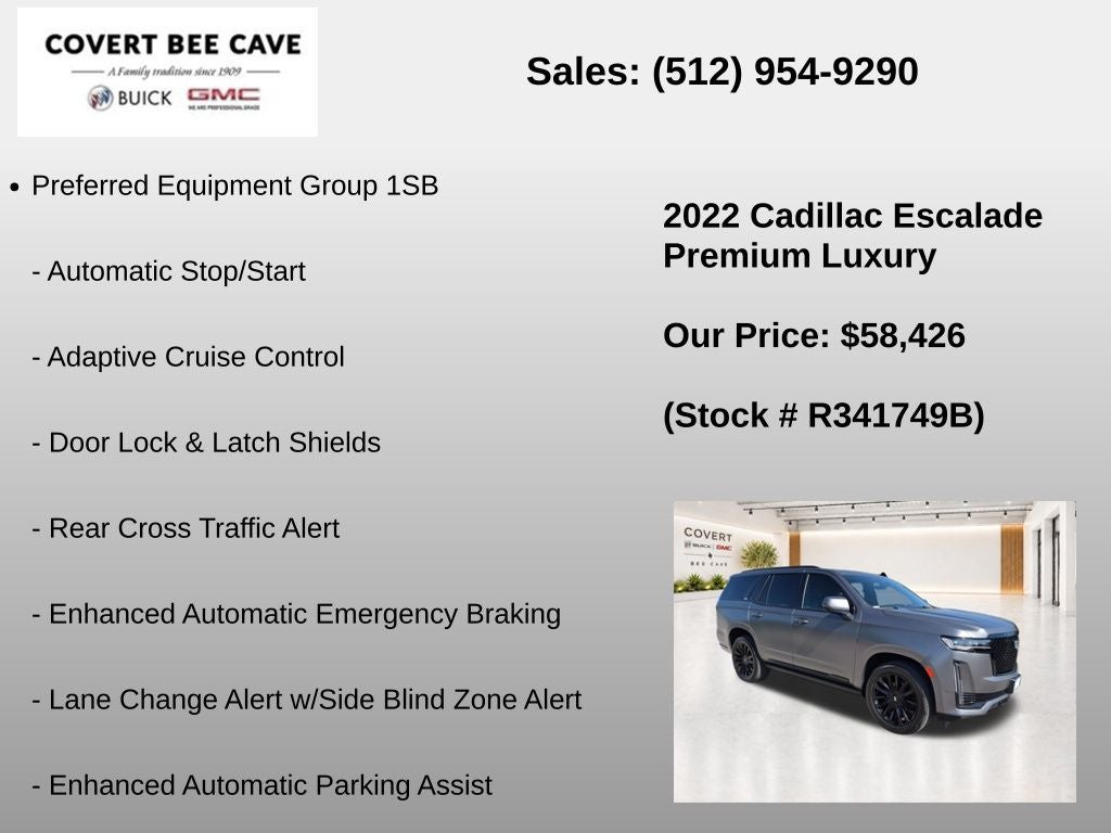 2022 Cadillac Escalade Premium Luxury