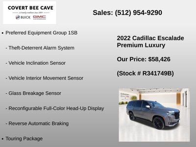 2022 Cadillac Escalade Premium Luxury
