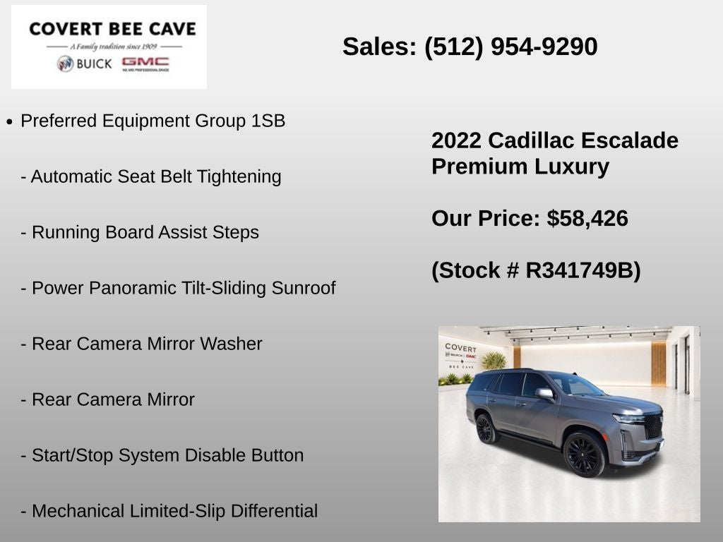 2022 Cadillac Escalade Premium Luxury