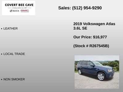 2019 Volkswagen Atlas 3.6L V6 SE w/Technology FWD