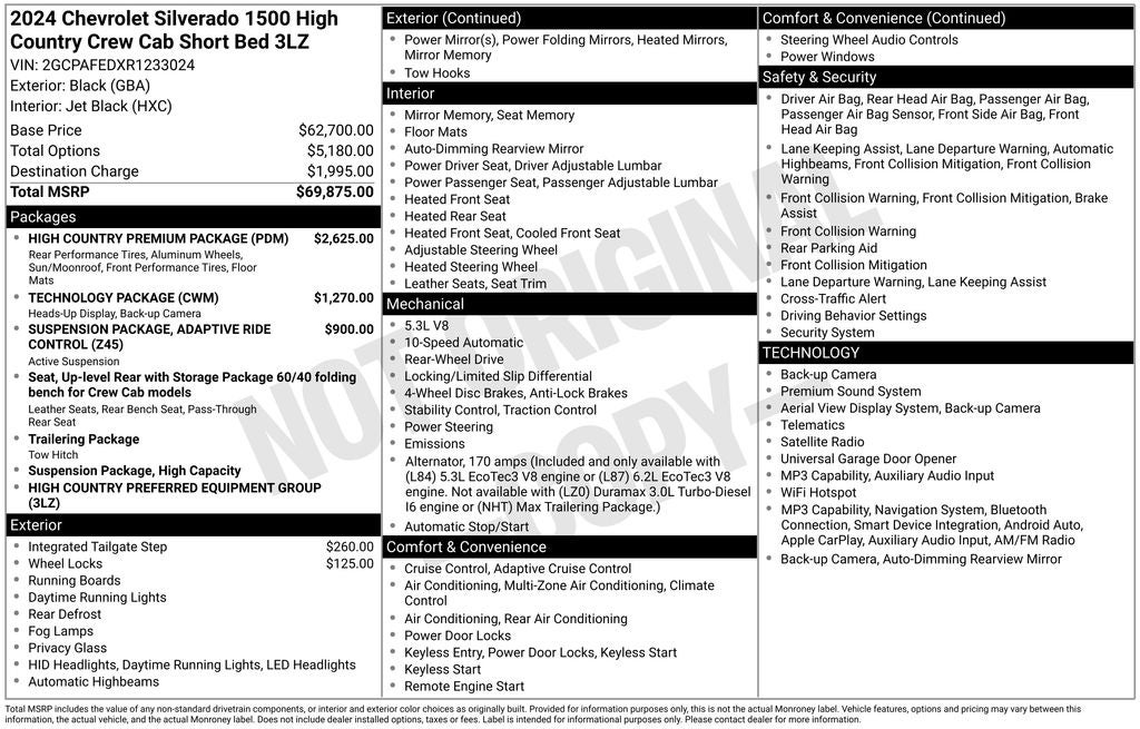 2024 Chevrolet Silverado 1500 High Country