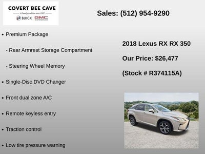 2018 Lexus RX 350 FWD