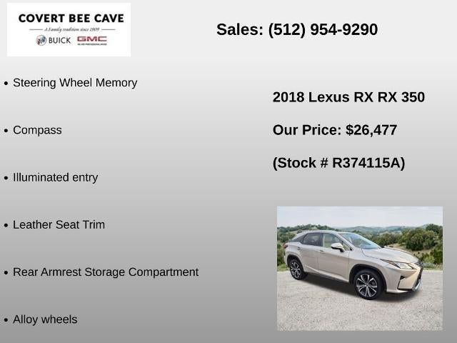 2018 Lexus RX 350 FWD