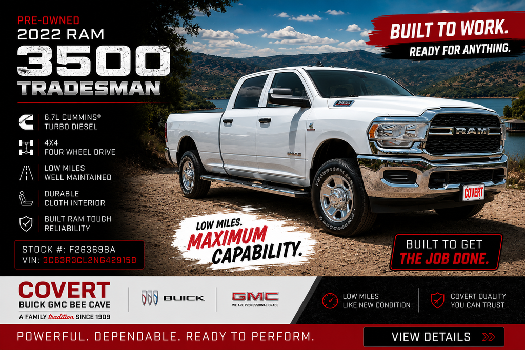 2022 RAM 3500 Tradesman 4x4 Crew Cab 6'4" Box