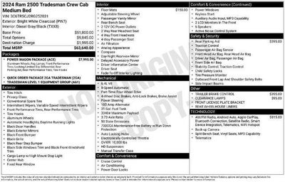 2024 RAM 2500 Tradesman 4x4 Crew Cab 6'4" Box