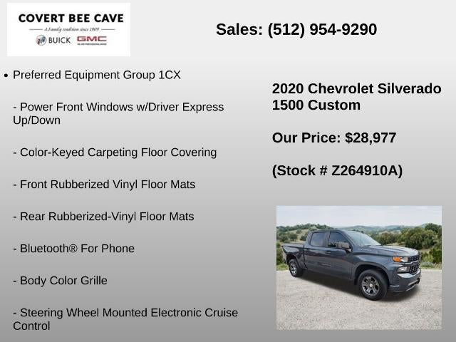 2020 Chevrolet Silverado 1500 Crew Cab Short Box 2-Wheel Drive Custom