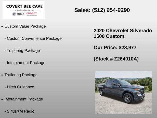 2020 Chevrolet Silverado 1500 Crew Cab Short Box 2-Wheel Drive Custom
