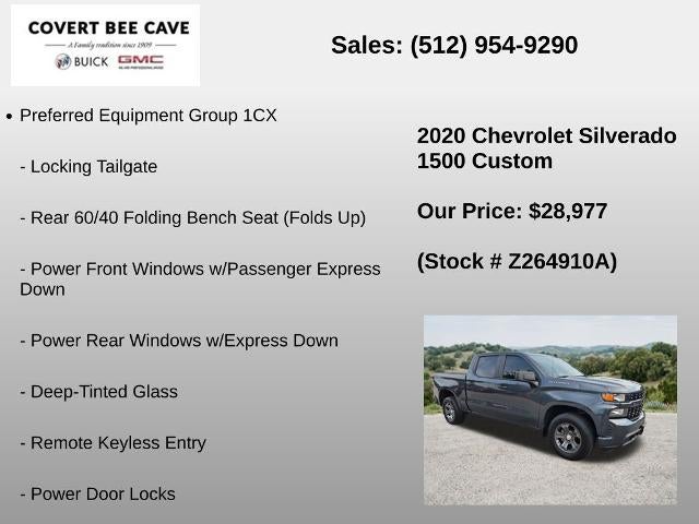 2020 Chevrolet Silverado 1500 Crew Cab Short Box 2-Wheel Drive Custom
