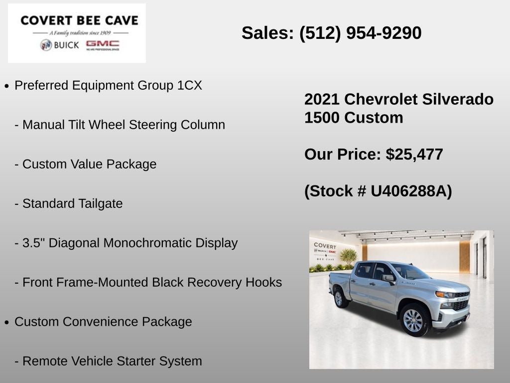 2021 Chevrolet Silverado 1500 Custom