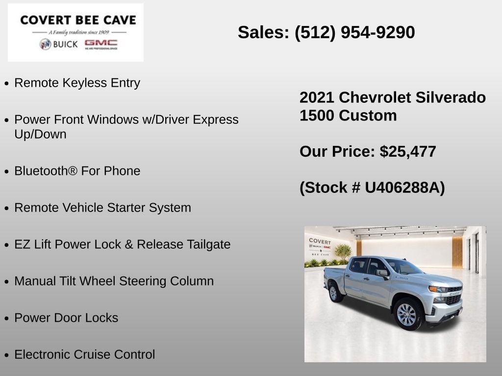 2021 Chevrolet Silverado 1500 Custom