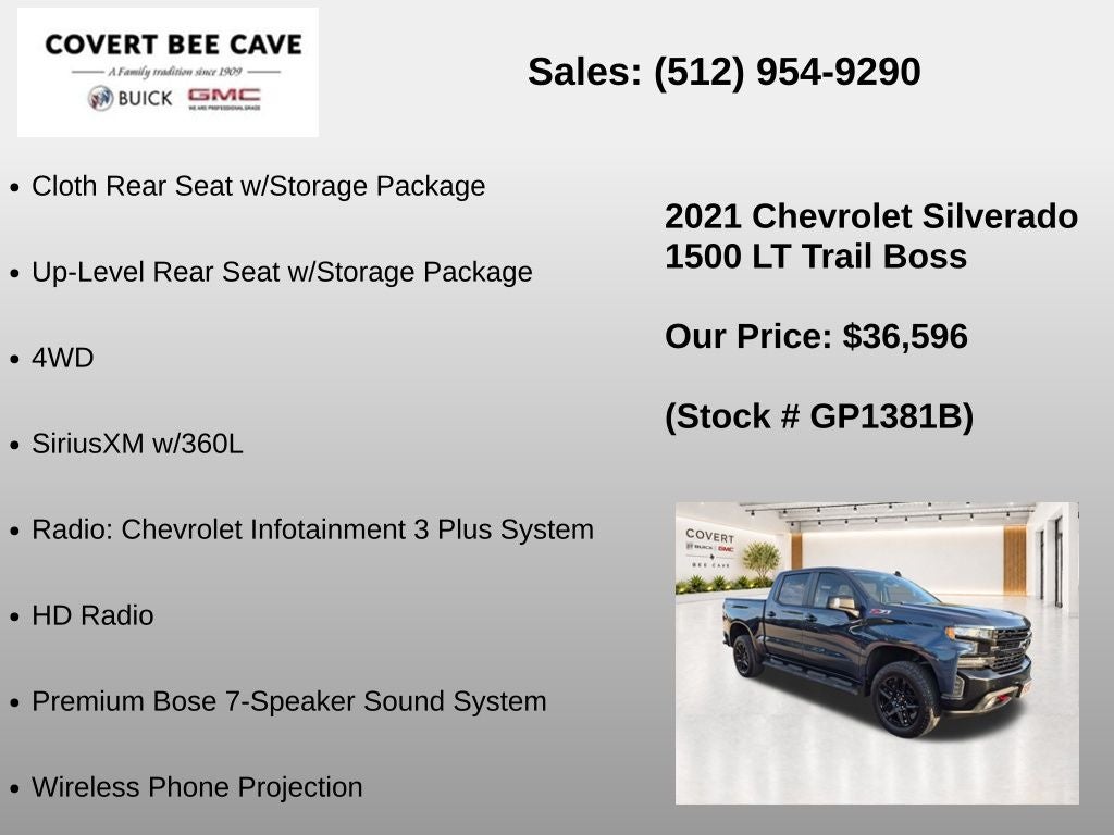 2021 Chevrolet Silverado 1500 LT Trail Boss