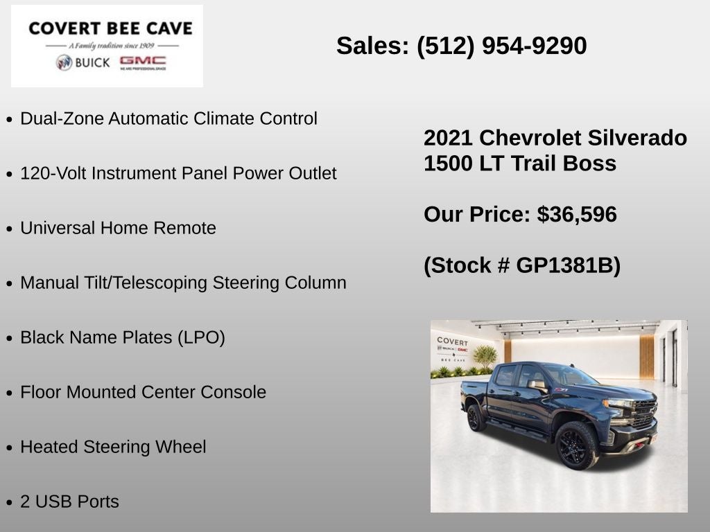 2021 Chevrolet Silverado 1500 LT Trail Boss