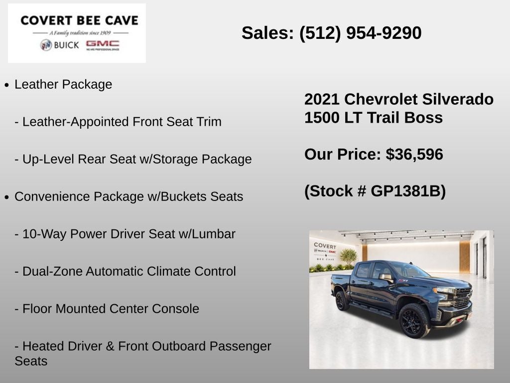 2021 Chevrolet Silverado 1500 LT Trail Boss