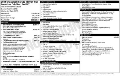 2024 Chevrolet Silverado 1500 LT Trail Boss