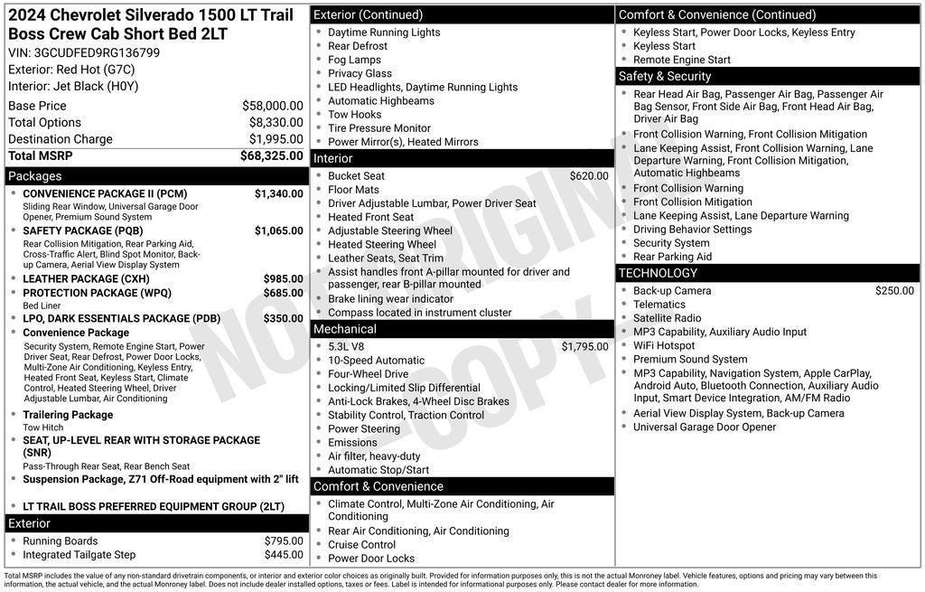 2024 Chevrolet Silverado 1500 LT Trail Boss