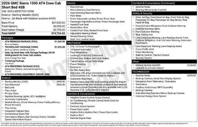 2026 GMC Sierra 1500 Crew Cab Short Box 4-Wheel Drive AT4
