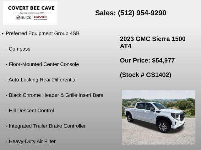 2023 GMC Sierra 1500 Crew Cab Short Box 4-Wheel Drive AT4