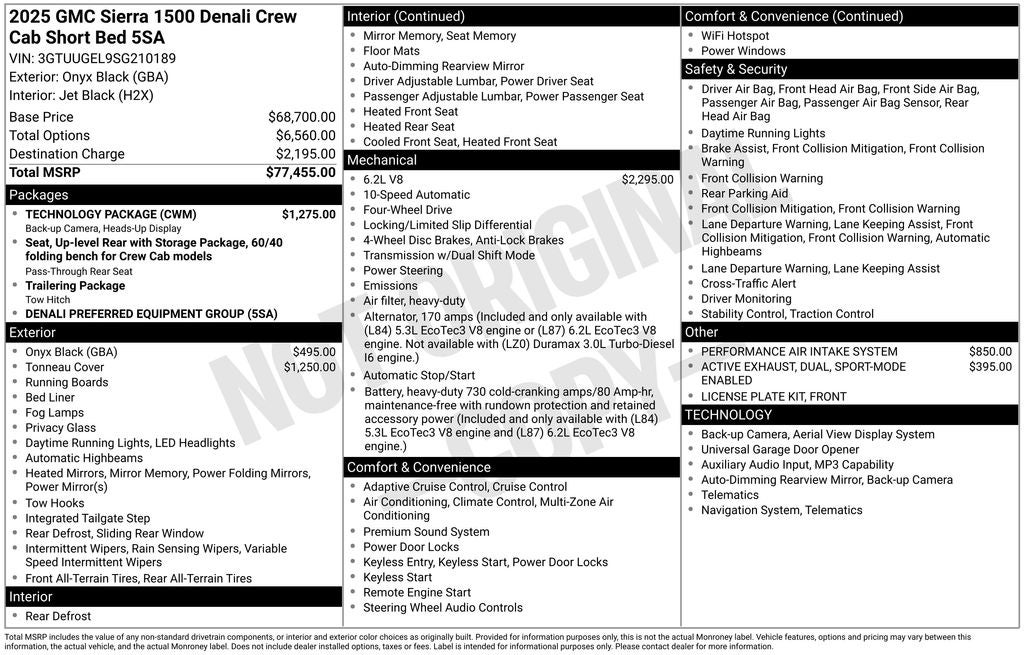 2025 GMC Sierra 1500 Denali