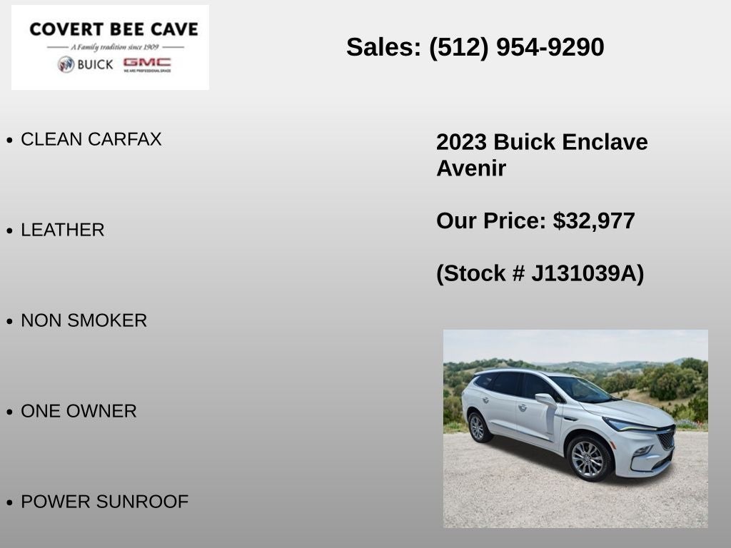 2023 Buick Enclave Avenir FWD