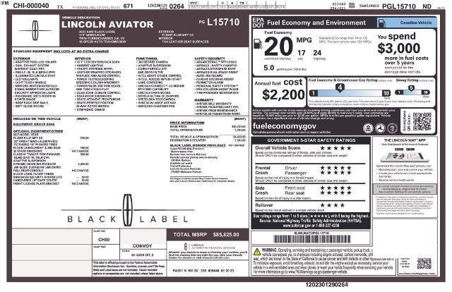 2023 Lincoln Aviator Black Label AWD
