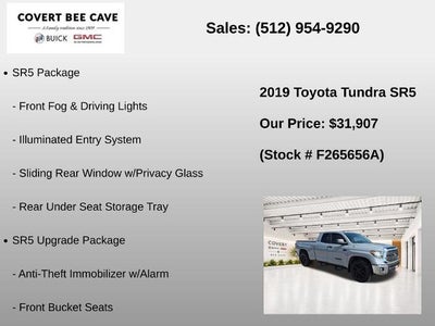 2019 Toyota Tundra 2WD 2WD SR5 Double Cab 6.5' Bed 5.7L (Natl)