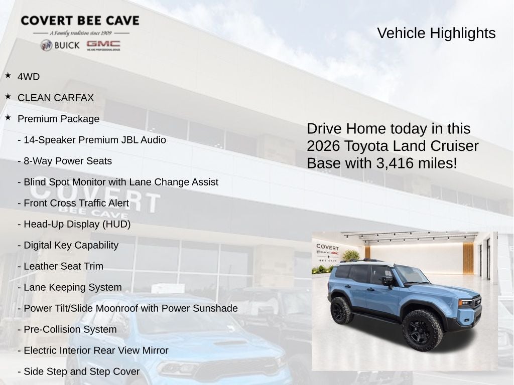 2026 Toyota Land Cruiser Base