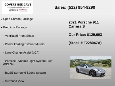 2021 Porsche 911 Carrera 4S Coupe