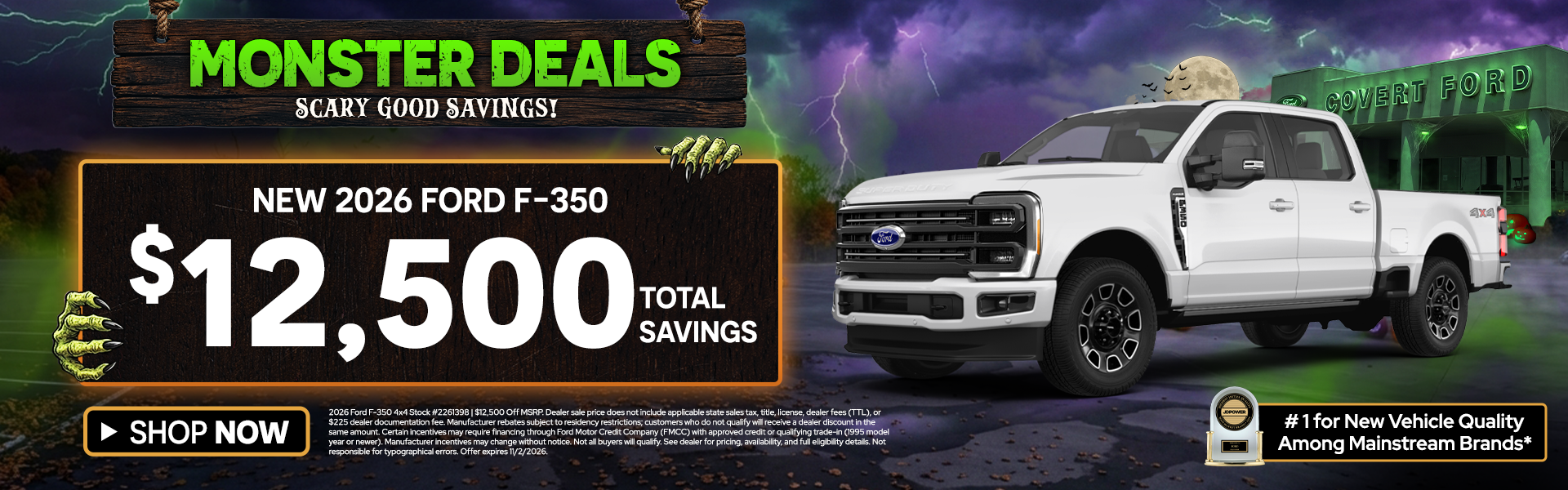 Ford 350 12.5k off msrp
