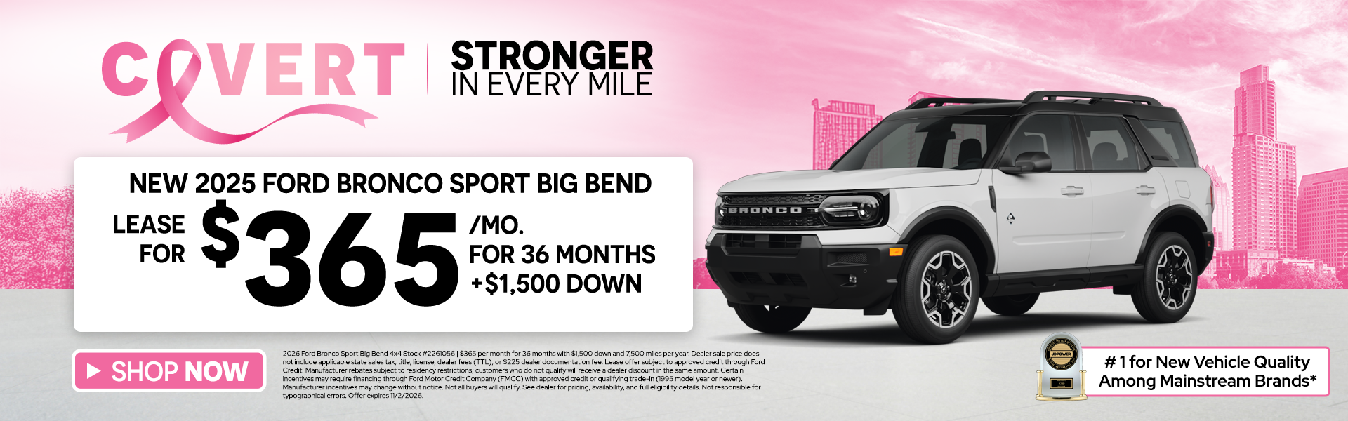 Lease Ford Bronco Sport